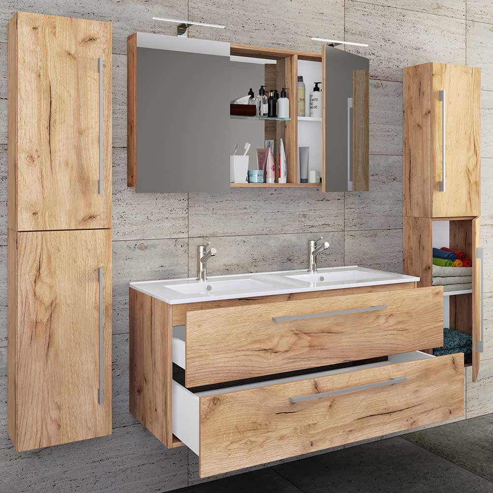 178 Cm Breiter Badblock Einzelmöbel - Ursela (Vierteilig) with Badezimmer Block