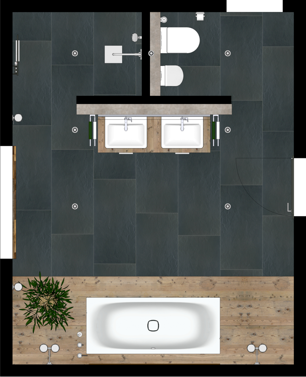 20 Quadratmeter – Home-Spa Deluxe: Großes Angebot Entdecken - Elements inside Badezimmer Mit Sauna Grundriss