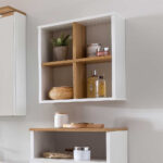 41X49X21 Bad Wandregal Mit 4 Fächern – Utiona For Hängeregal Badezimmer