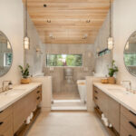 75 Badezimmer Mit Holzdecke Ideen & Bilder – August 2025 | Houzz De Inside Holzdecke Badezimmer