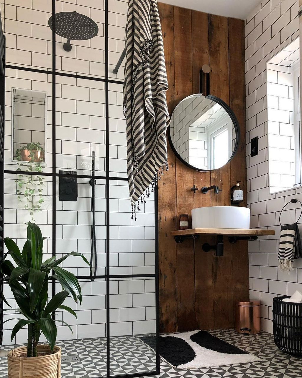 75 Industrial Badezimmer Ideen &amp; Bilder - August 2025 | Houzz De intended for Badezimmer Industrial