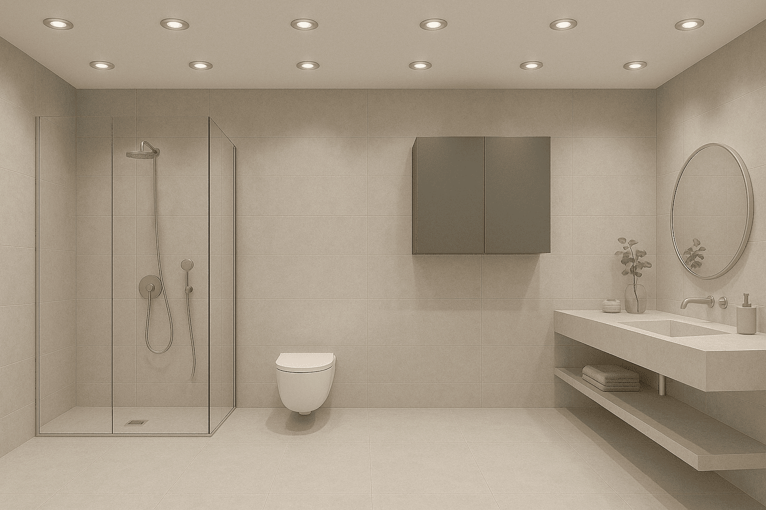 Bad Led-Einbaustrahler 230V Nur 25Mm Flach Dimmbar 7W Statt 70W  Eisen-Gebürstet 120° Abstrahlung Ip44 Rund 90 Cri for Badezimmer Led Spots