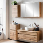 Badeinrichtung Möbel Block Modern – Drumias (Vierteilig) Intended For Badezimmer Block