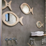 Badezimmer Maritim Einrichten Mit Fisch Spiegel #Bad Throughout Wanddekoration Badezimmer