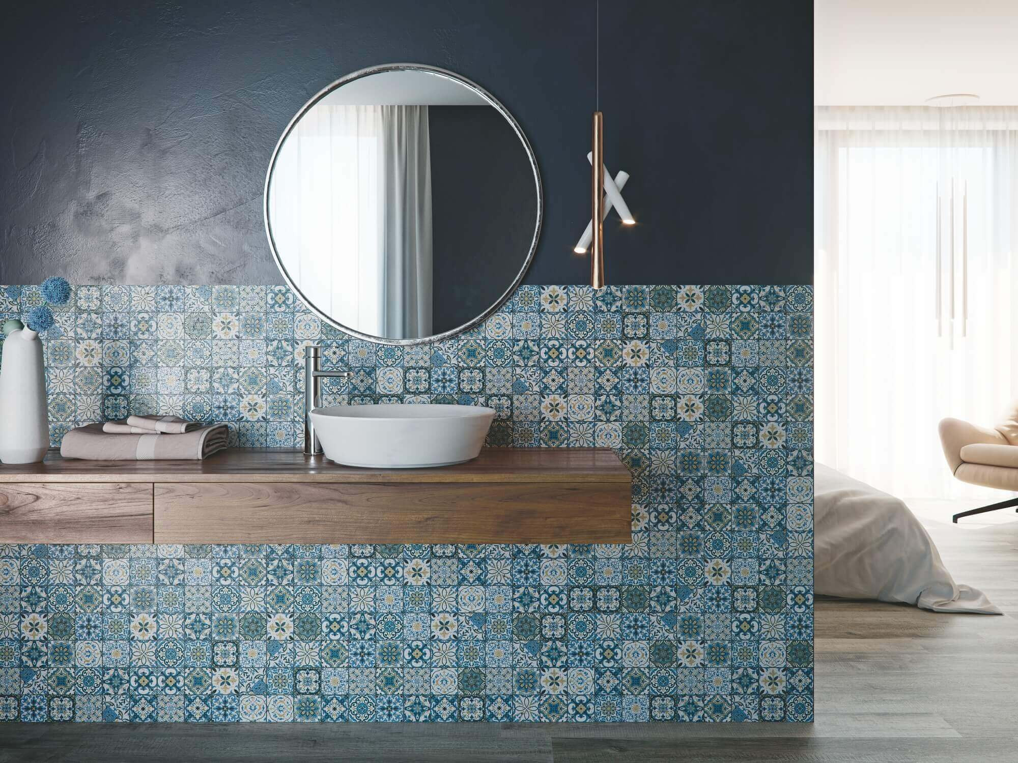 Badezimmer Mosaik - Fliesen Und Bodenbeläge - Anjasora For Badezimmer Mosaik Modern