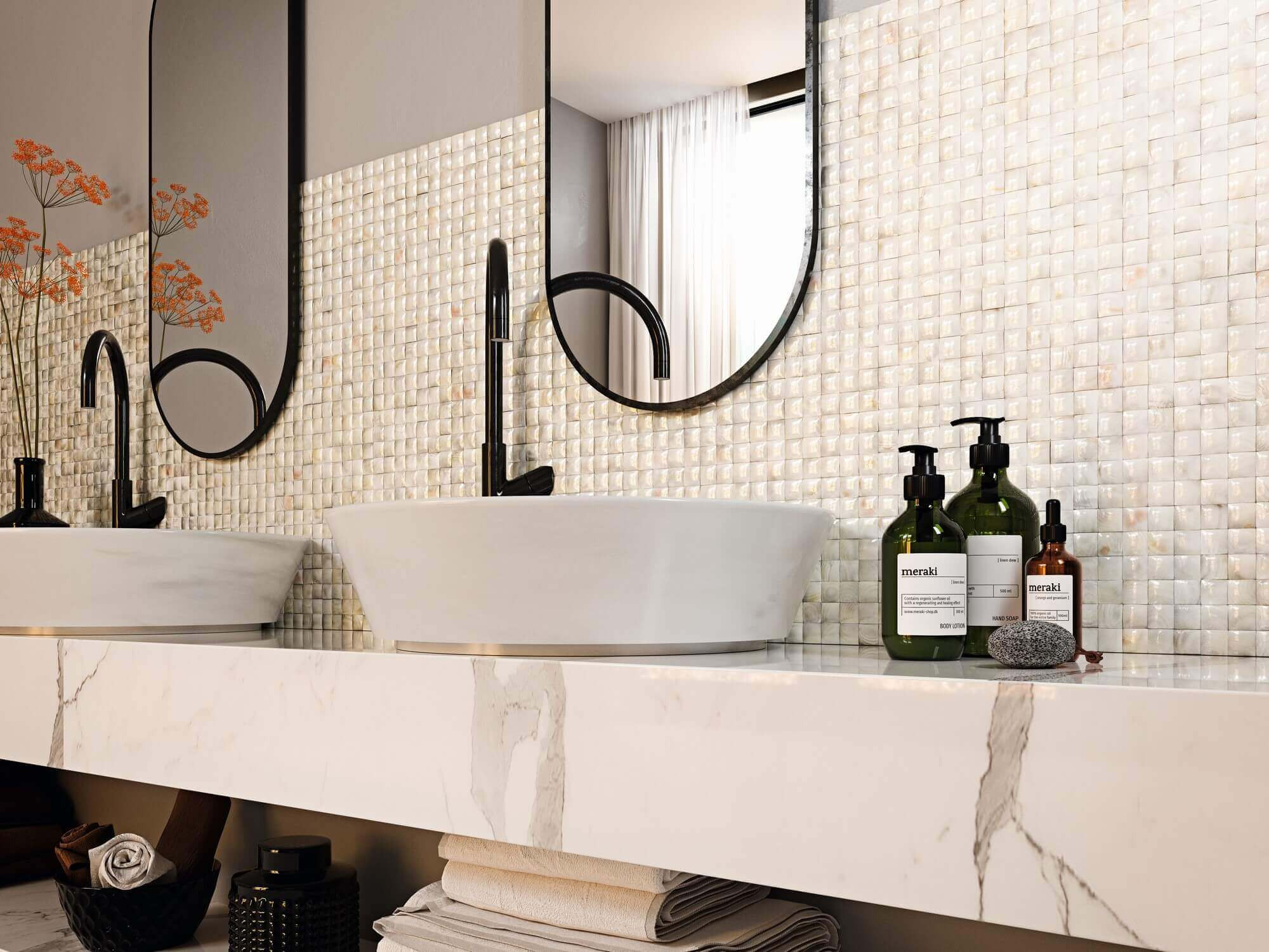 Badezimmer Mosaik - Fliesen Und Bodenbeläge - Anjasora Pertaining To Badezimmer Mosaik Modern