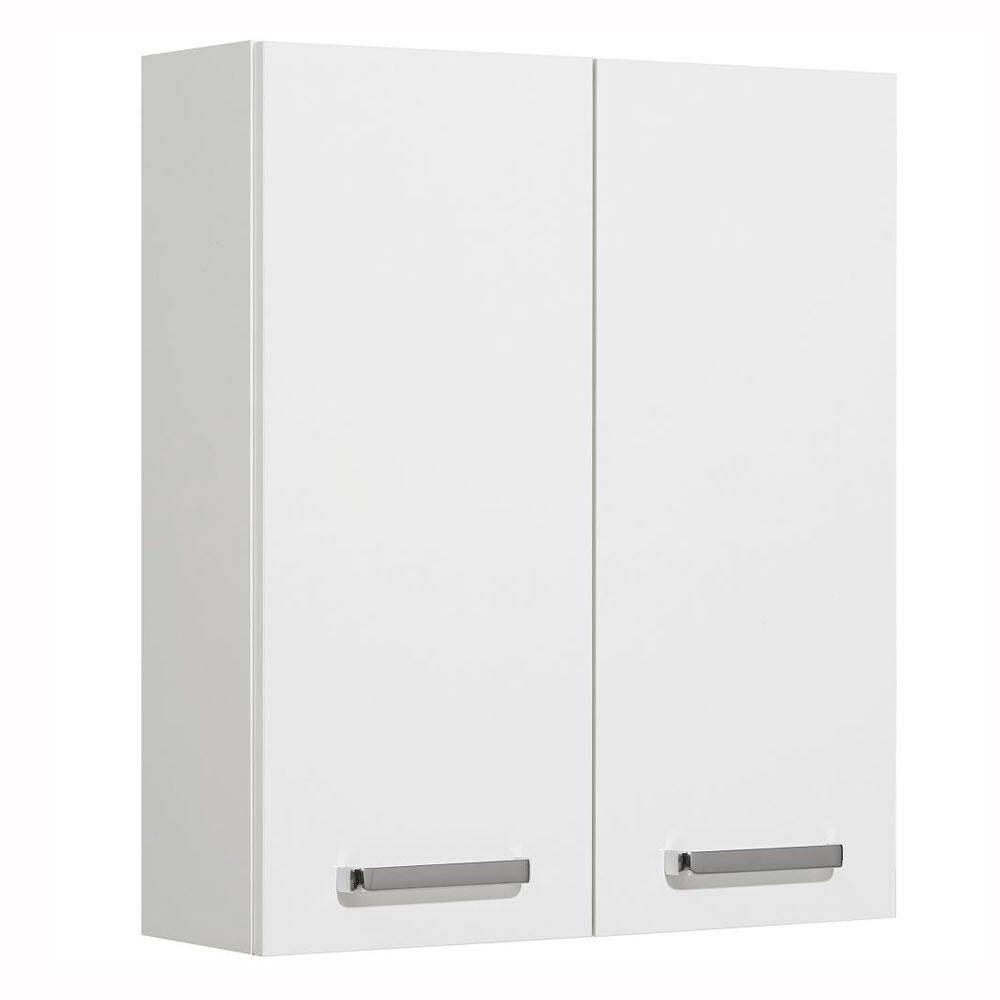 Badezimmer Wandschrank Hängeschrank Warschau-66 In Weiß Glänzend - B/H/T:  60/70/20Cm intended for Badezimmer Hängeschrank Weiß