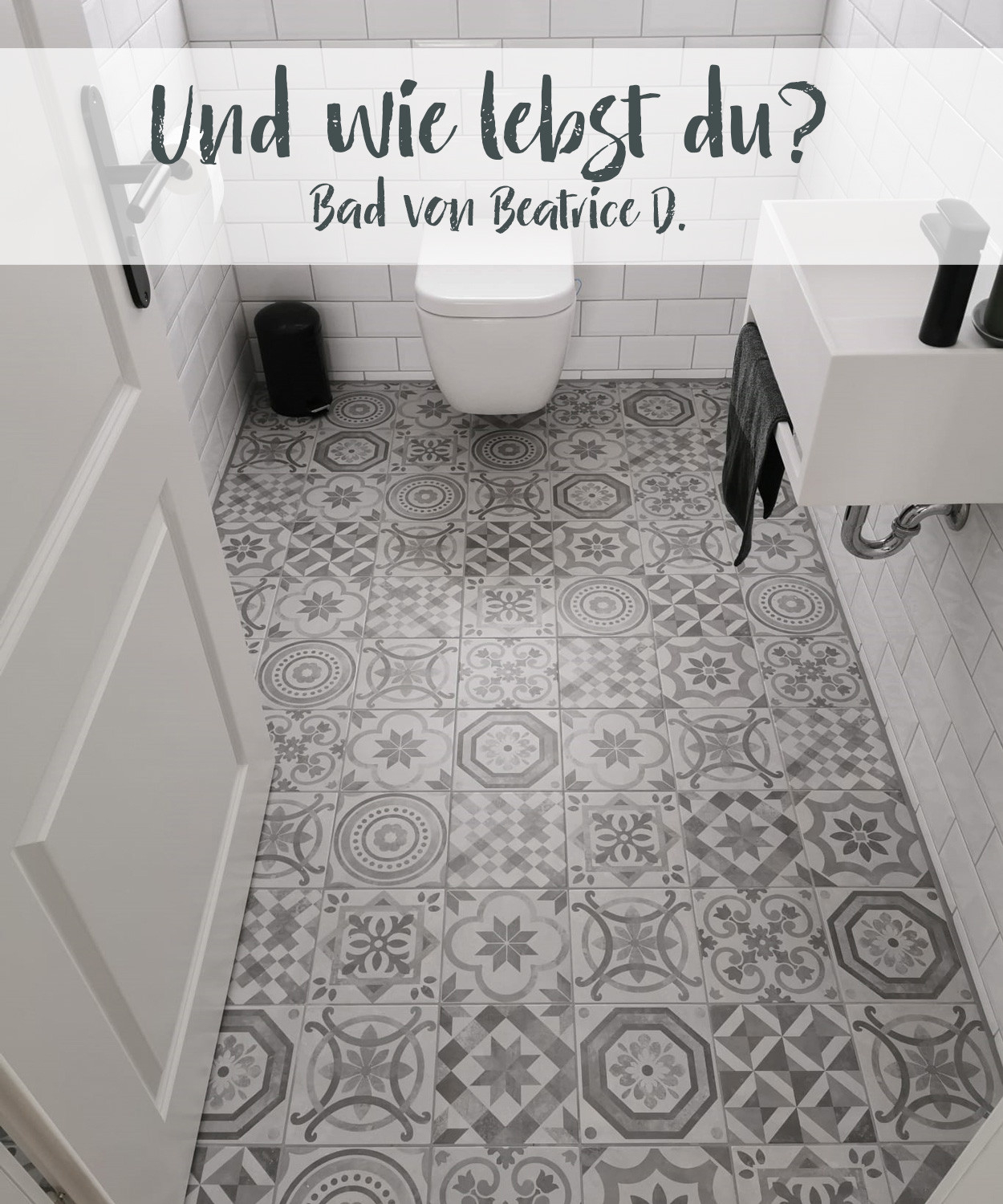 Bodenfliese Icon Dekor Mix Grau 20X20Cm For Badezimmer Fliesen Muster