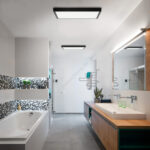 Brilagi – Led Dimmbare Deckenleuchte Frame Smart Led/50W/230V 60X60 Cm  3000 6000K Ip44 Schwarz + Fernbedienung Within Badezimmer Leuchte