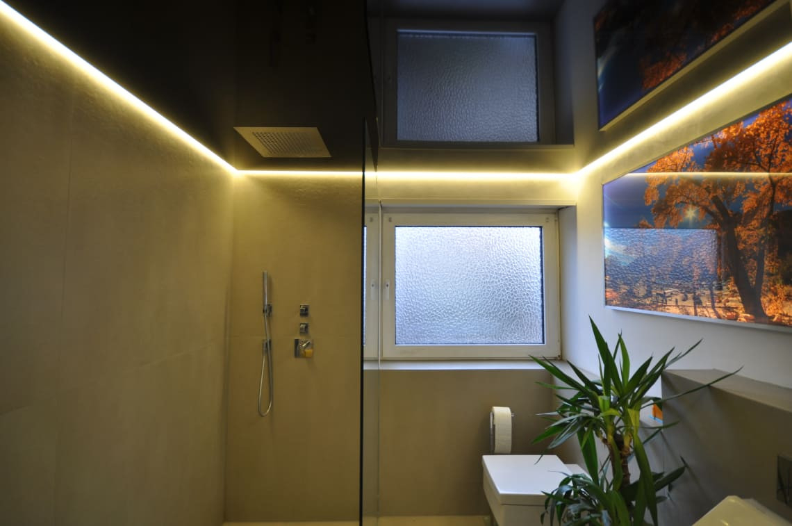 Deckenlösung Für Die Alte Decke Im Bad: Cbspanndecken with regard to Deckenlösung Badezimmer