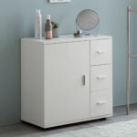 Finebuy Badschrank Fb52416 Midischrank Weiß Badezimmerschrank Matt Kommode Regarding Badezimmer Kommode Weiß Hochglanz