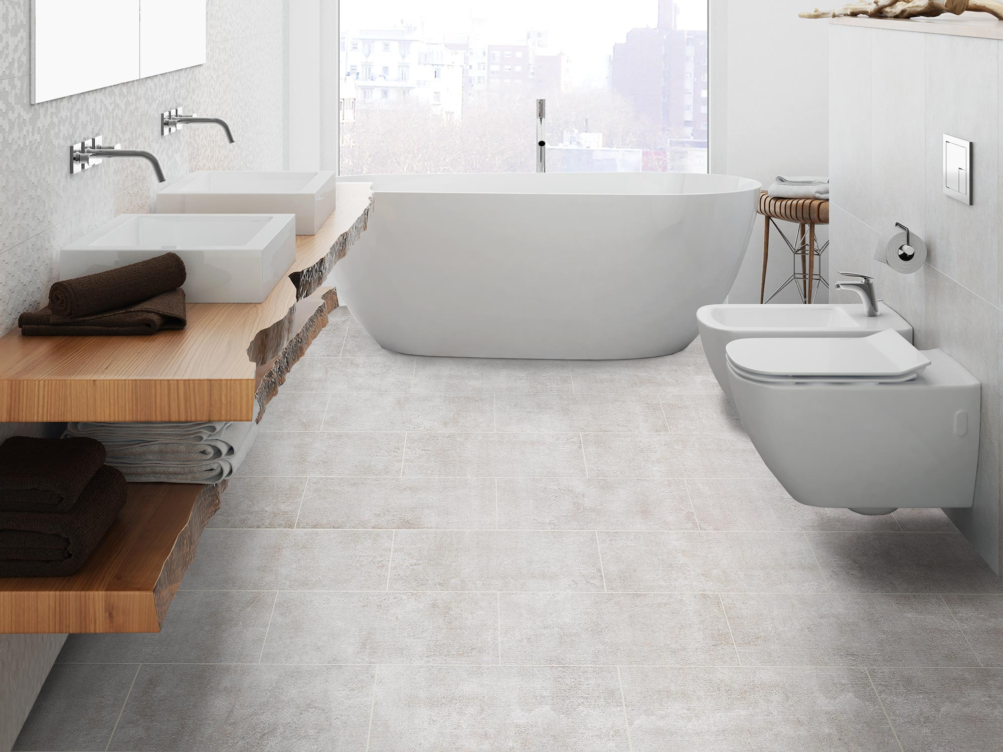 Fliesen In Betonoptik 30X60–Toppreis Mit Musterversand within Badezimmer Beige Grau