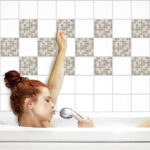 Fliesenaufkleber Mosaik Beige | Küche & Bad | Bei Printyourhome With Regard To Fliesenaufkleber Badezimmer
