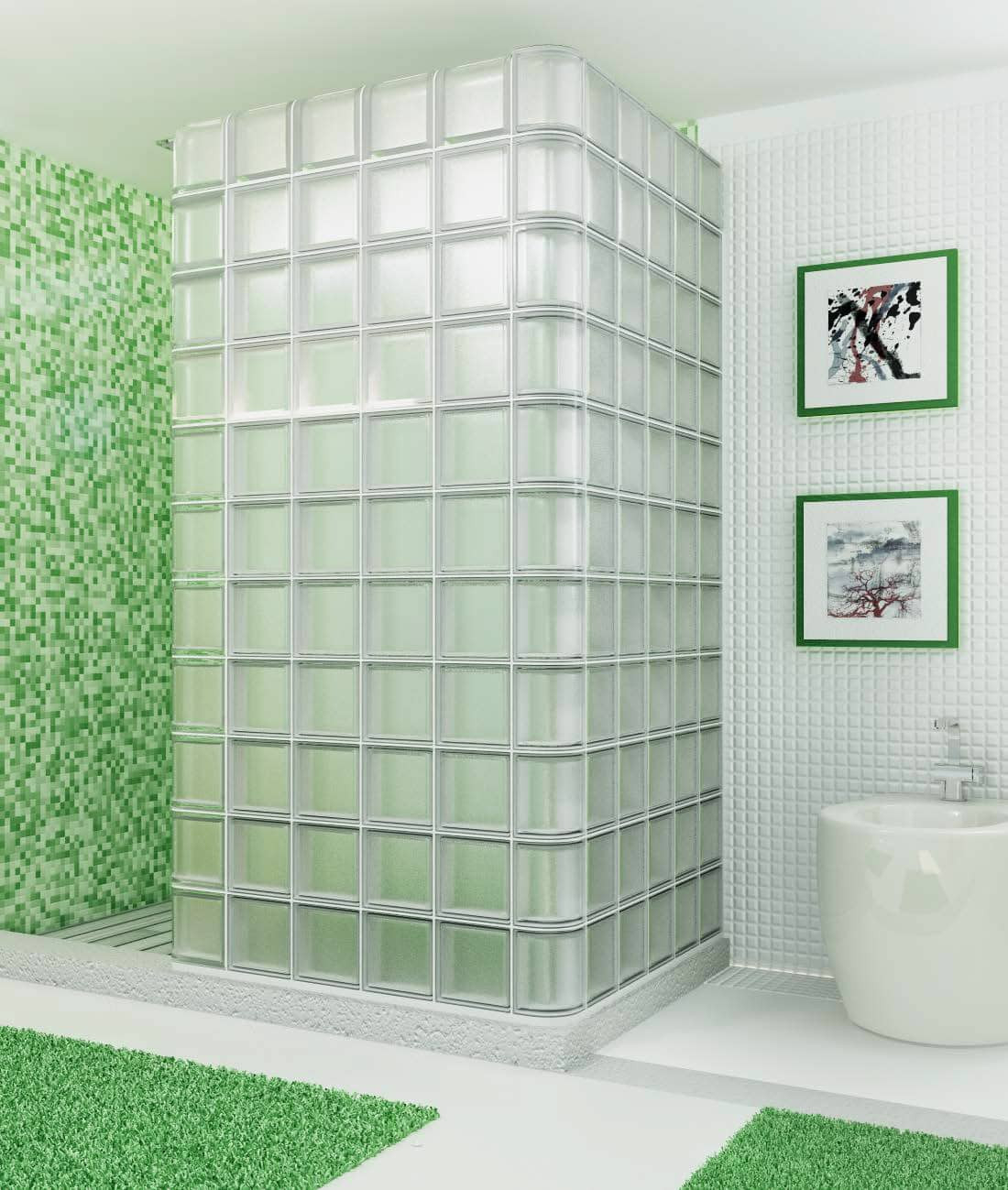 Glasbausteine, Glassteine & Verkleidungens Aus Glas | Seves Glassblock Inside Glasbausteine Badezimmer