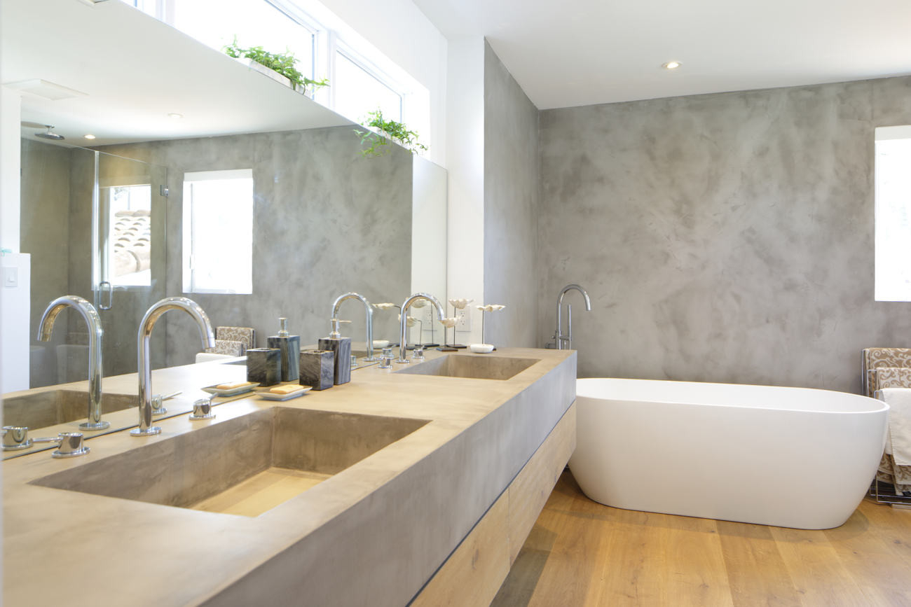 Mikrozement Im Badezimmer: Ein Trendmaterial Für 2022 in Mikrozement Badezimmer