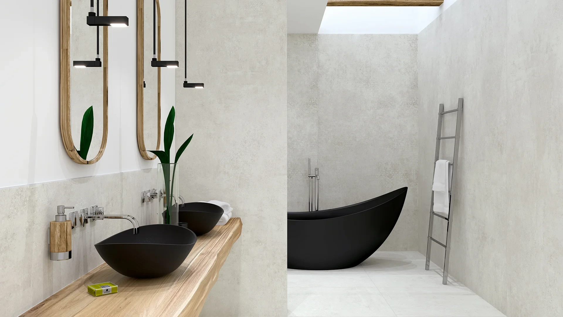 Moderne Wandgestaltung Im Bad: 6 Fliesen Trends | Gira In Badezimmer Wandgestaltung