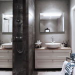 Modernes Bad In Grau Mit Offener Dusche … – Bild Kaufen – 12486762 Pertaining To Modern Badezimmer Grau