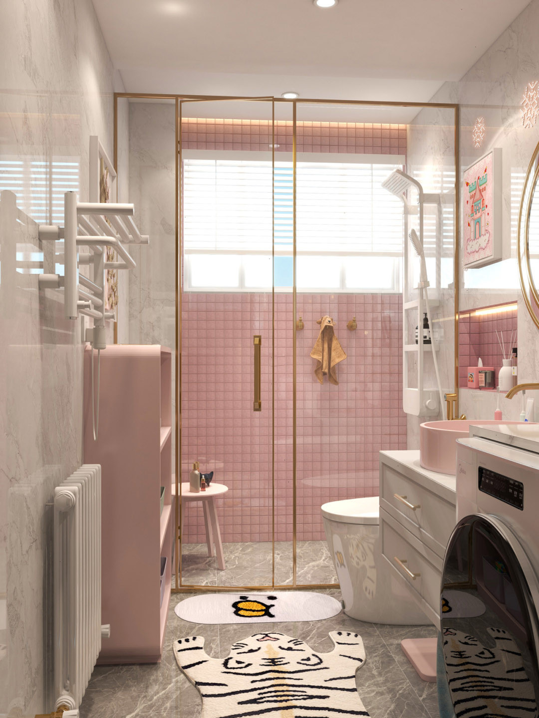 Nette Rosa Badezimmer-Dekor-Ideen | Tona Bad throughout Badezimmer Rosa