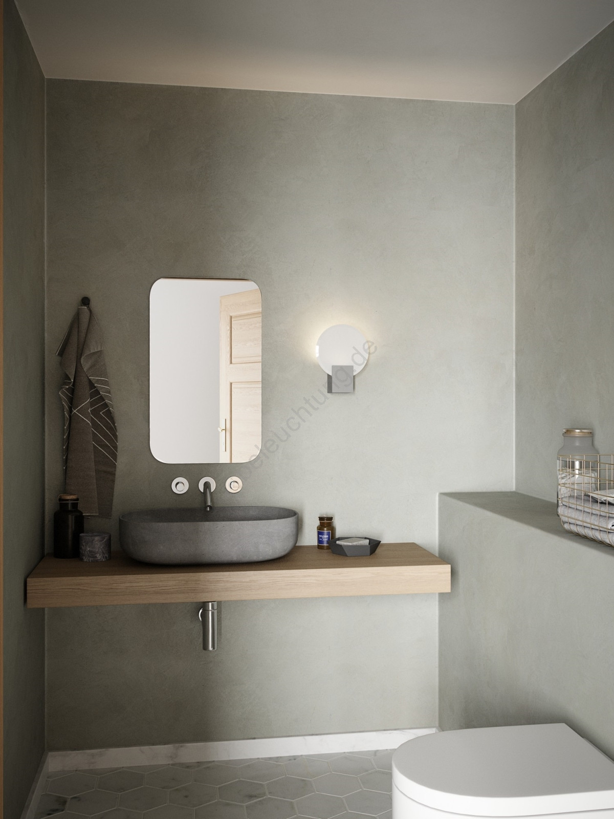Nordlux - Led Dimmbare Badezimmer Wandleuchte Hester Led/9,5W/230V Ip44 Weiß With Badezimmer Wandleuchte