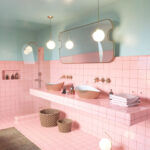 Pastell Traum: Dieses Stilvolle En Suite Bad In Mexiko Vereint Throughout Rosa Badezimmer