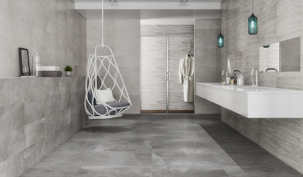 Terranova Grau Modernes Badezimmer inside Modern Badezimmer Grau