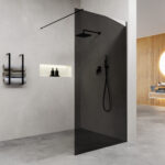 Walk In Dusche Nach Maß Dark Grey intended for Glaswand Badezimmer