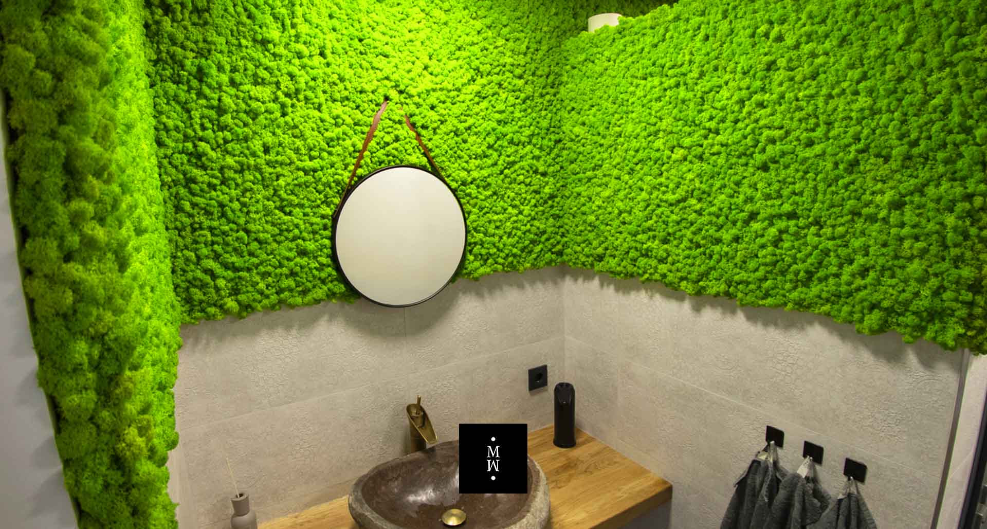 Wand  & Deckenverkleidung Aus Islandmoos • Moosmoos Intended For Mooswand Badezimmer