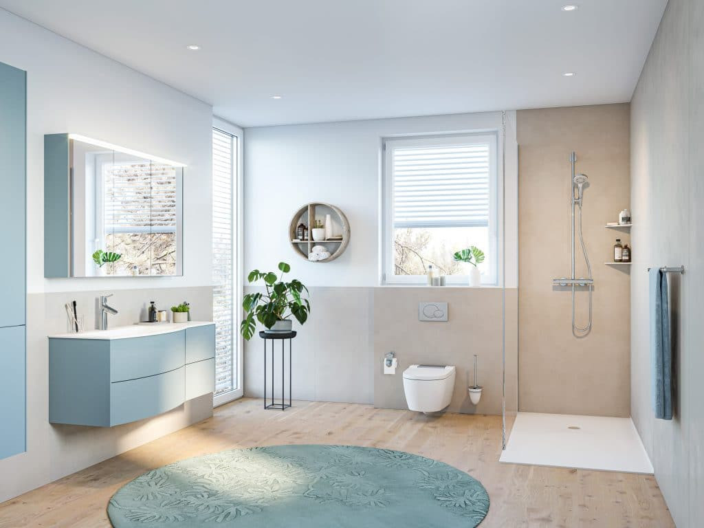 Wandfarben Fürs Badezimmer Und Ihre Wirkung - Gesund Wohnen Regarding Farbe Für Badezimmer