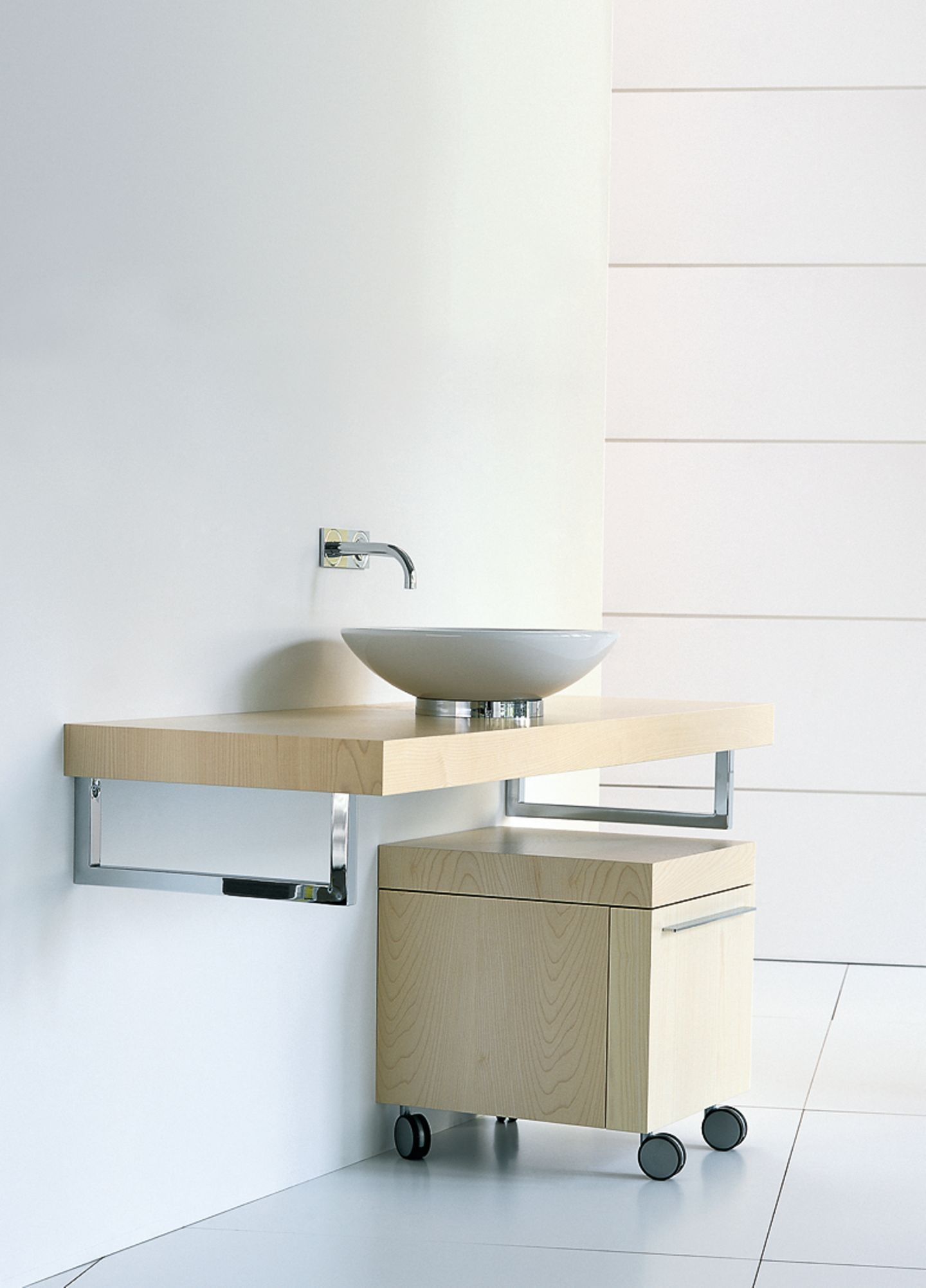 Wandkonsole Und Rollcontainer "Fogo" Von Duravit, Design: Duravit for Badezimmer Rollcontainer