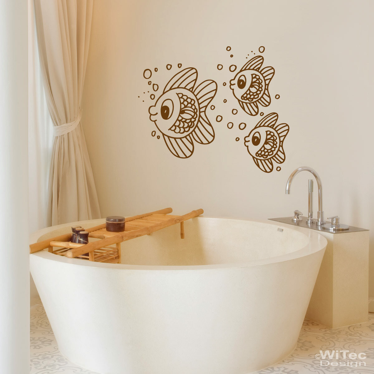Wandtattoo Badezimmer Fischschwarm Wandaufkleber Fische with Badezimmer Wandtattoo